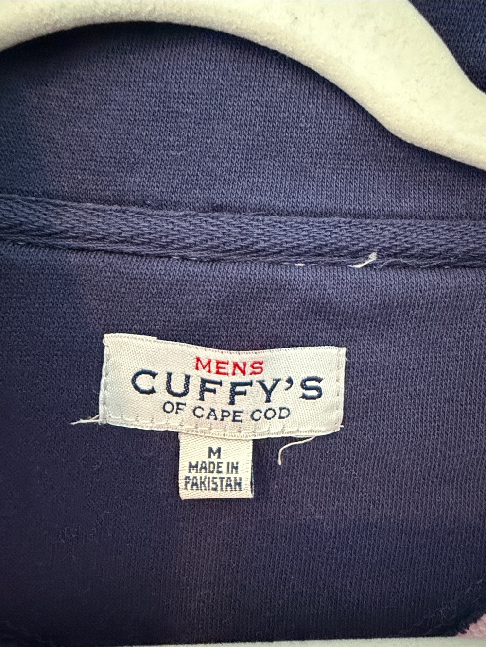 Cape Cod Light Pink Quarter-Zip Pullover with Contrast Trim - Picture 2 of 7